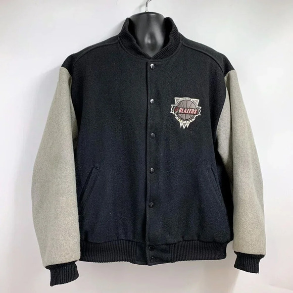 Portland Trail Blazers Vintage 25th Anniversary 1970-1995 Snap‎ Jacket Size XL